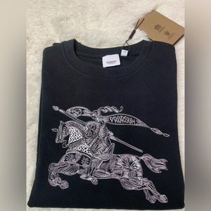 Burberry Embroidered EKD Cotton Sweatshirt Medium